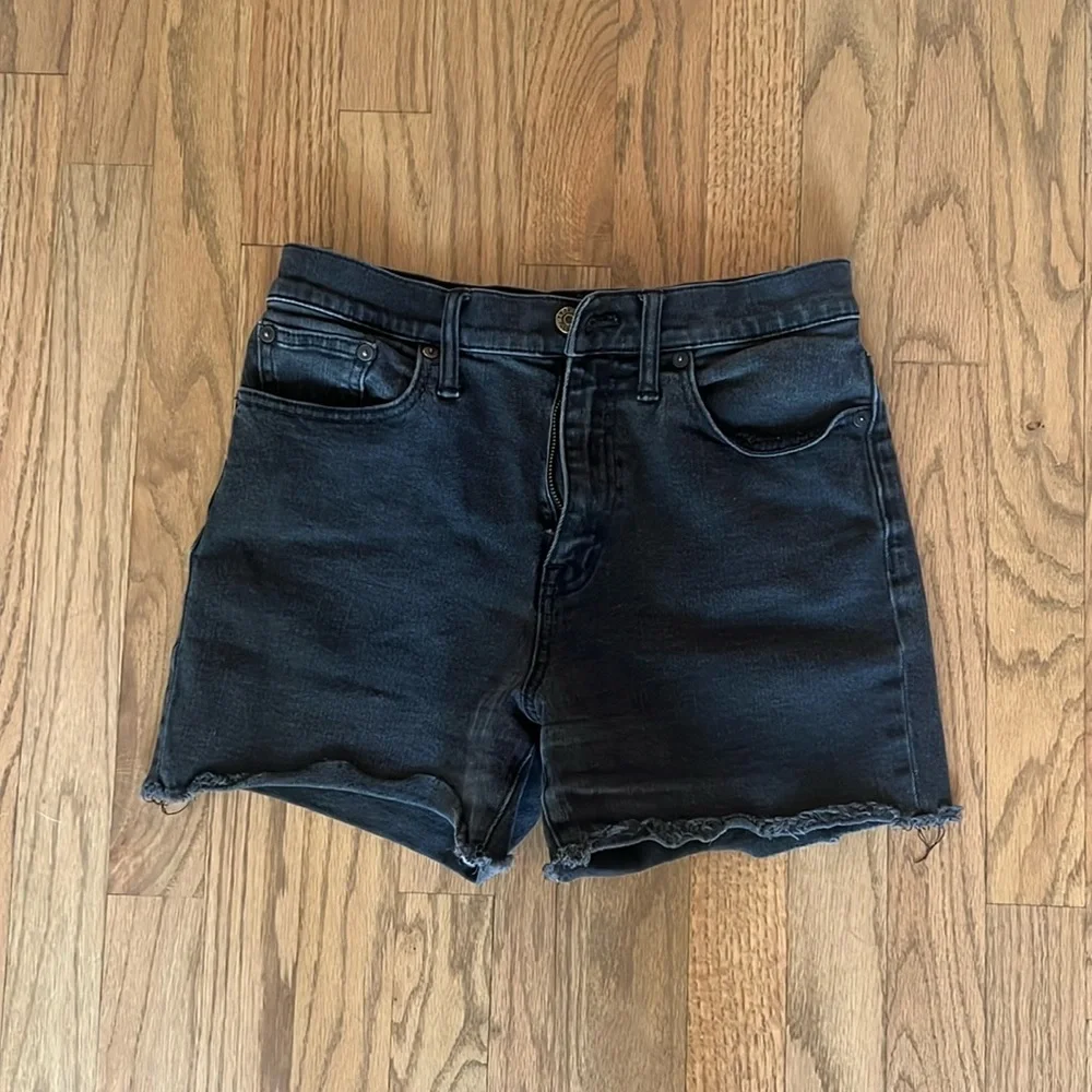Madewell Black Denim Shorts